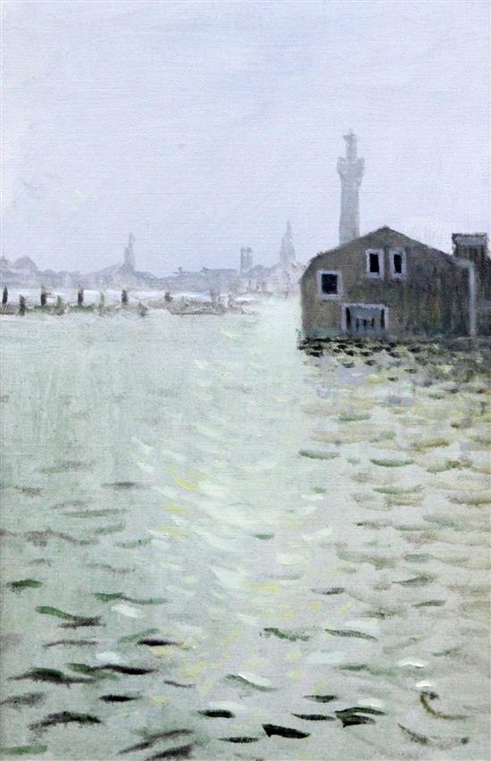 Leonid Berman (1896-1976) Province Town, Cape Cod, 14.5 x 9.5in.